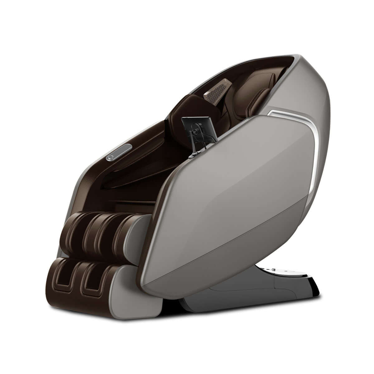 Dios-7300 6D Massage Chair showcasing sleek design, dual core air rollers, and advanced SL-track technology.