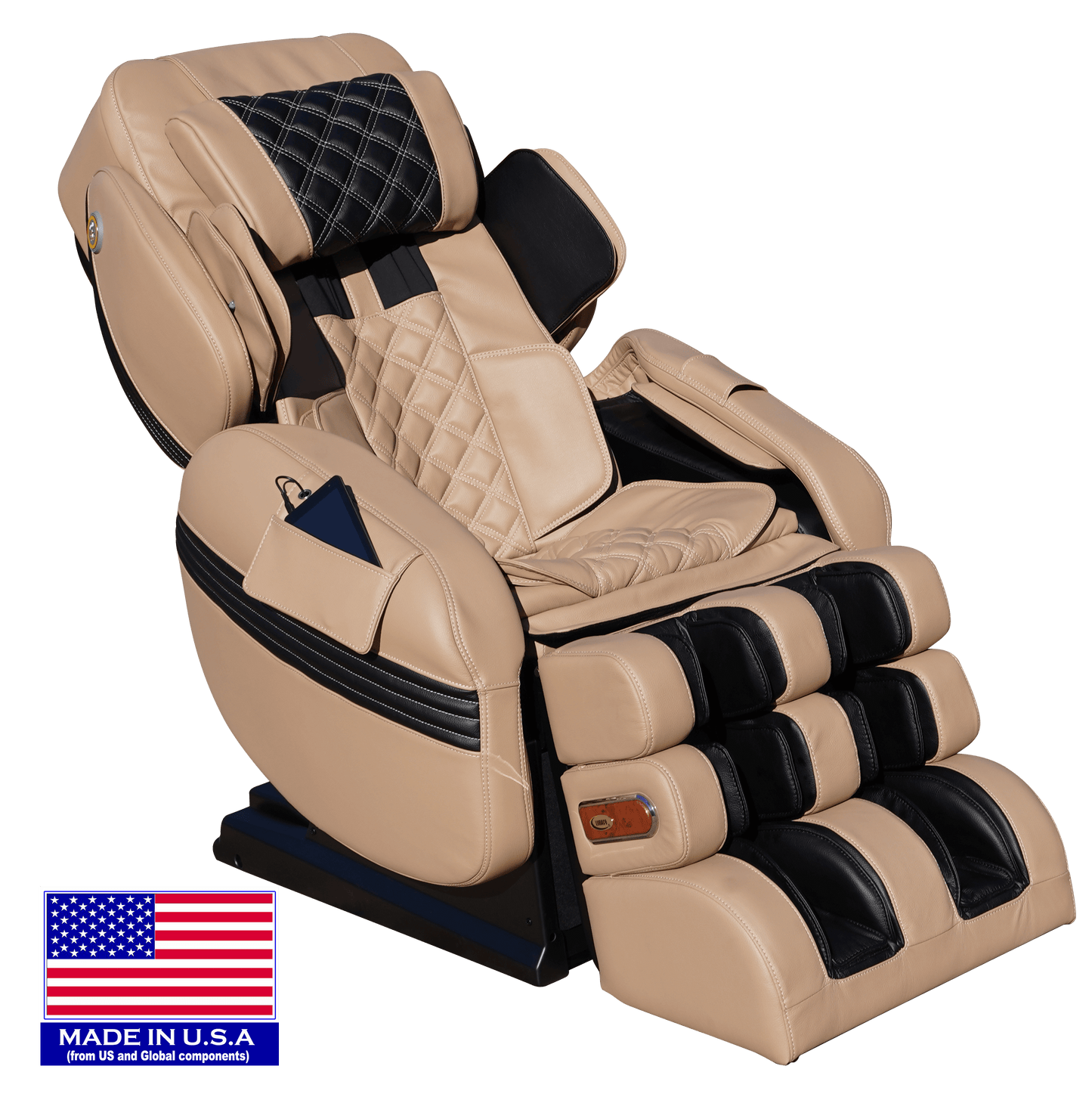 Luraco Model 3 Hybrid-SL massage chair, featuring 3D technology, made in the USA, offering full-body relief.