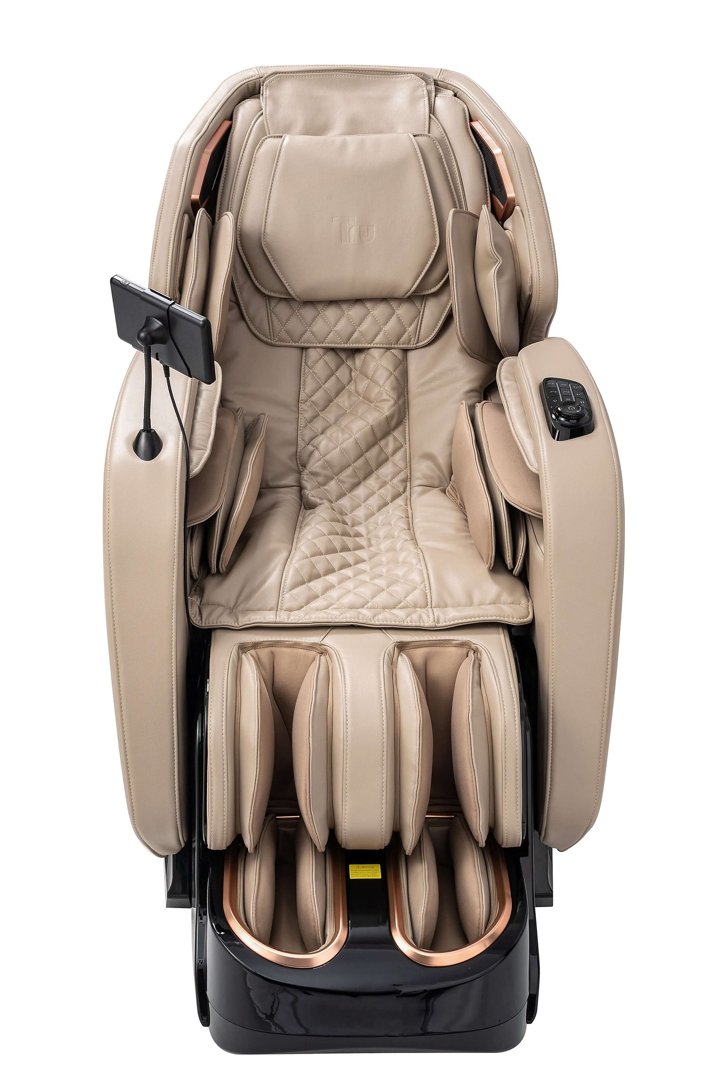 Tru Symphony Plus 4D massage chair showcasing luxurious design and advanced airbag technology for total-body relaxation.