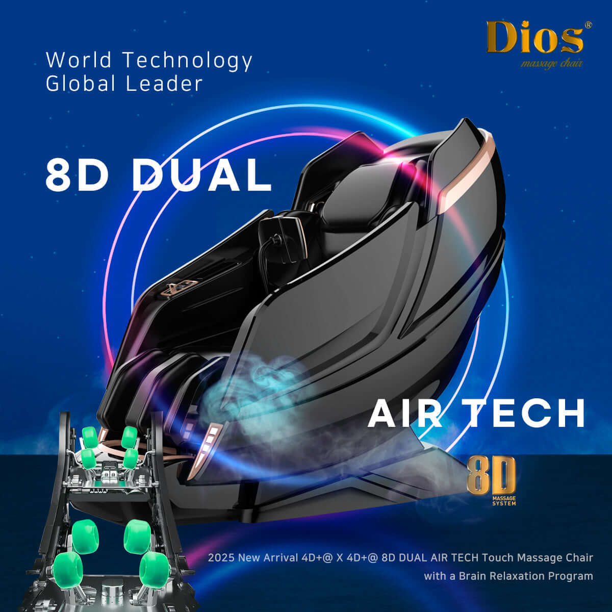 DIOS-1288 8D AI Dual Roller, SL-Track