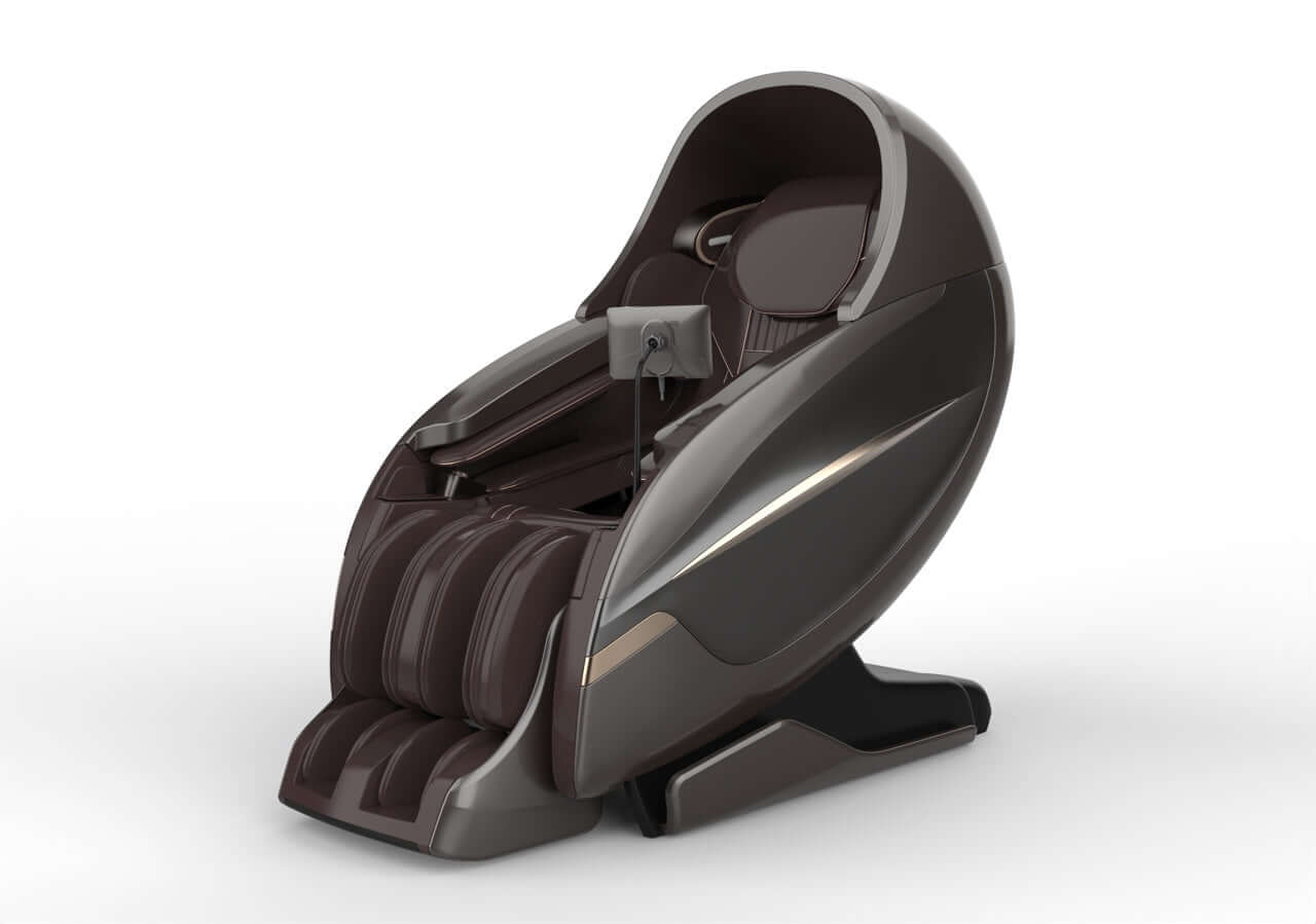 Tru Eclipse Plus Massage Chair in a sleek modern design, showcasing AI-powered features for total body relaxation.