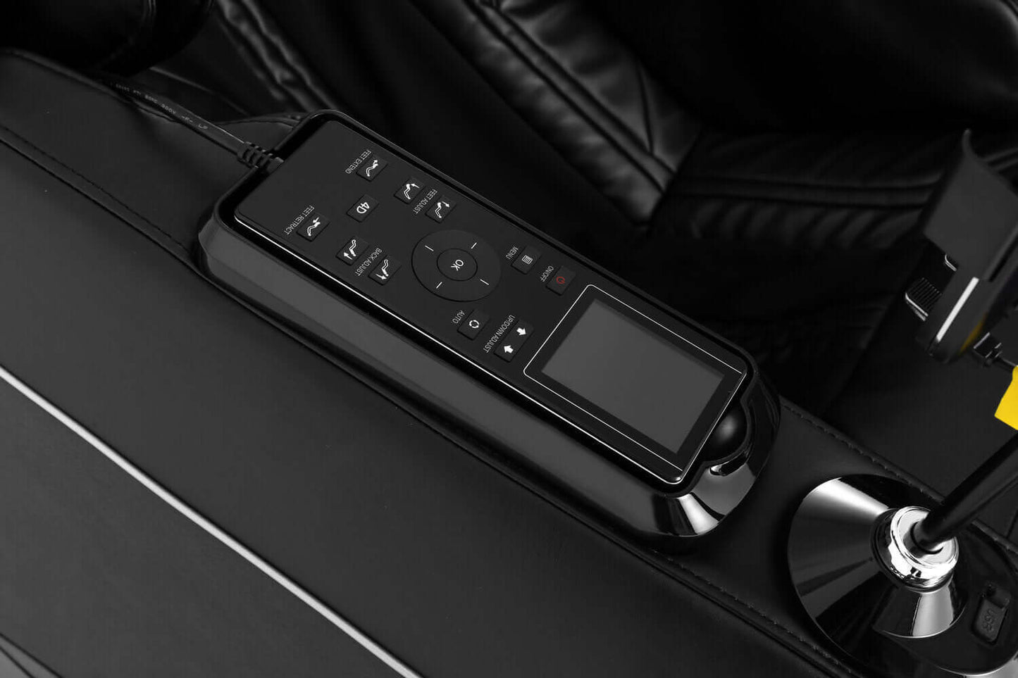 Remote control for TRU Majestic 4D Massage Chair, designed for easy access and user-friendly operation.