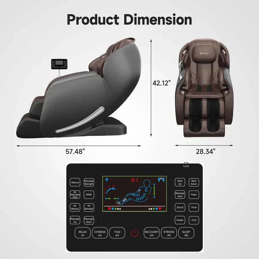 RealRelax FAVOR-06 Massage Chair, 3D, SL-Track