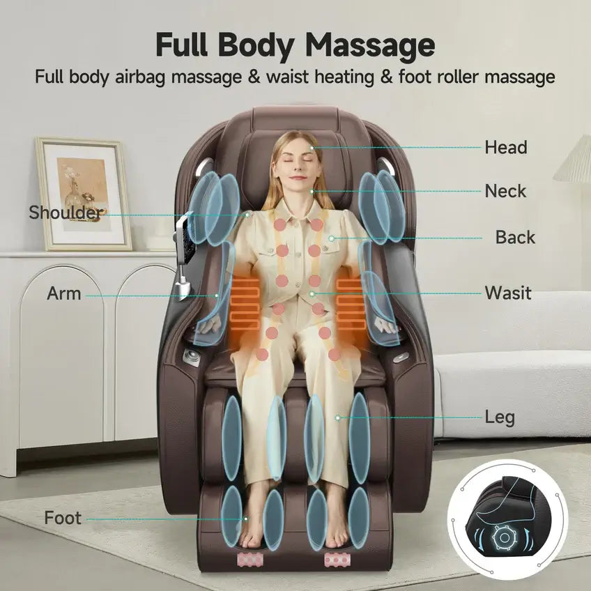 RealRelax FAVOR-06 Massage Chair, 3D, SL-Track