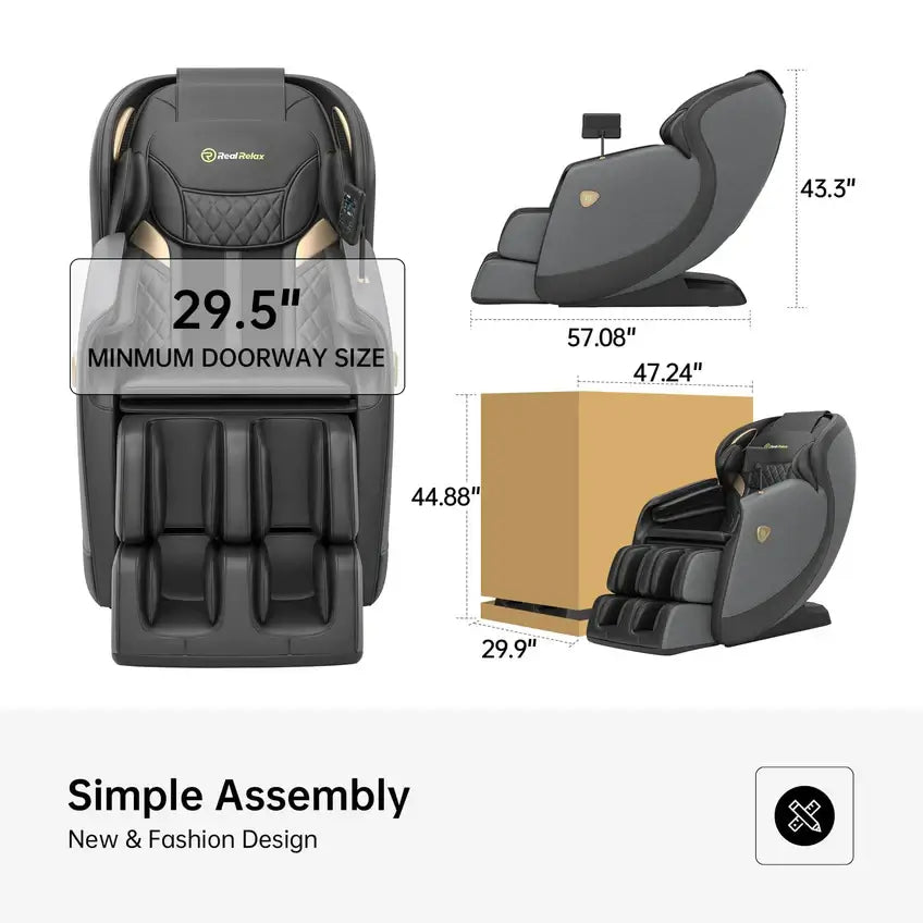 RealRelax FAVOR-21 Massage Chair, 3D, SL-Track