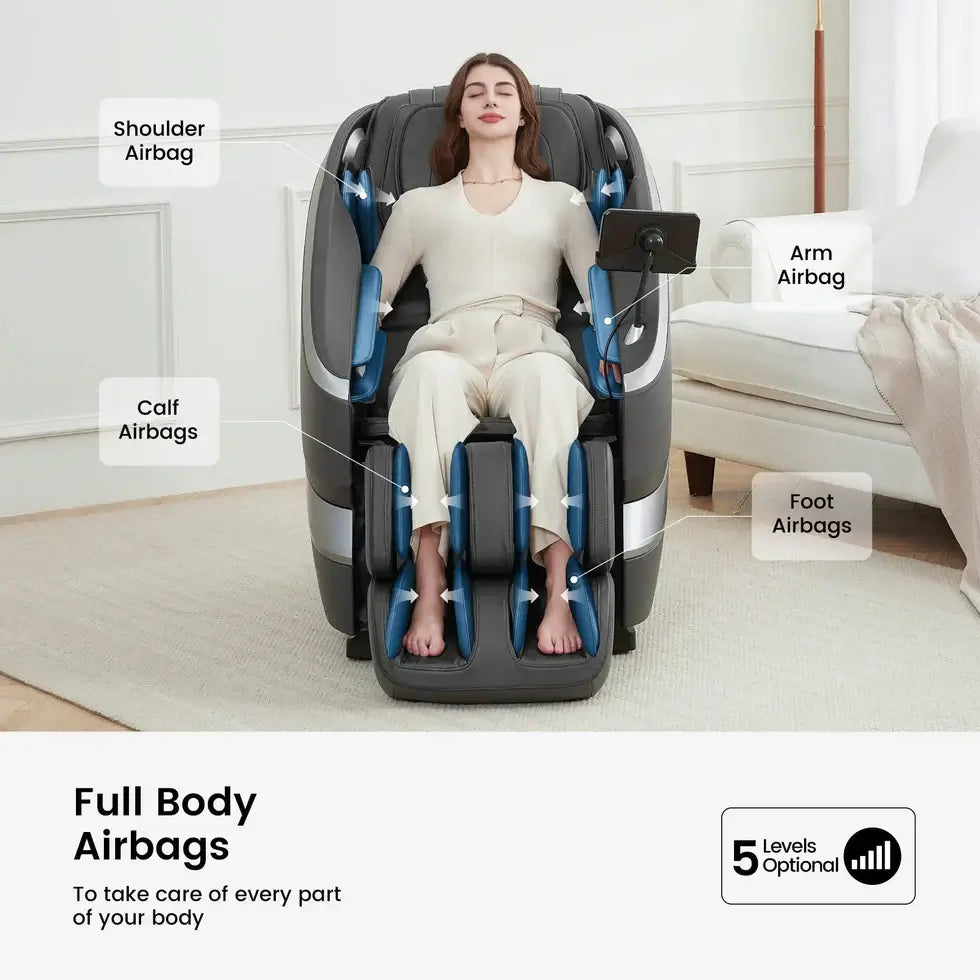 RealRelax FS-01 Massage Chair with full body airbags for personalized relief and comfort.