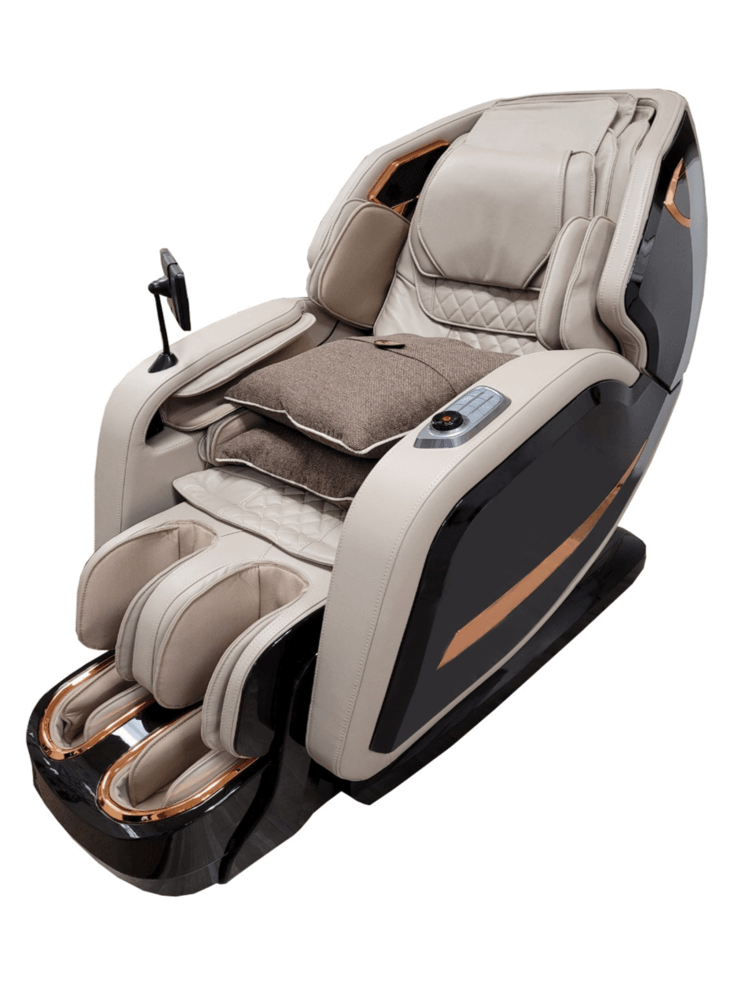 Tru Symphony Plus 4D massage chair with SL-Track and luxury design for total-body rejuvenation.