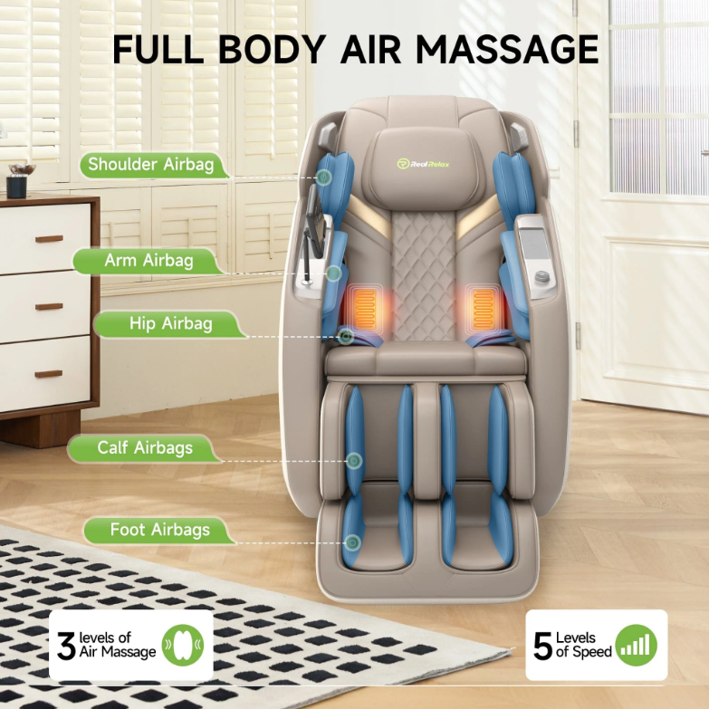 RealRelax PS5200 Massage Chair, 4D, SL-Track