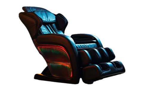 Massage Chair 4D Black Shiny