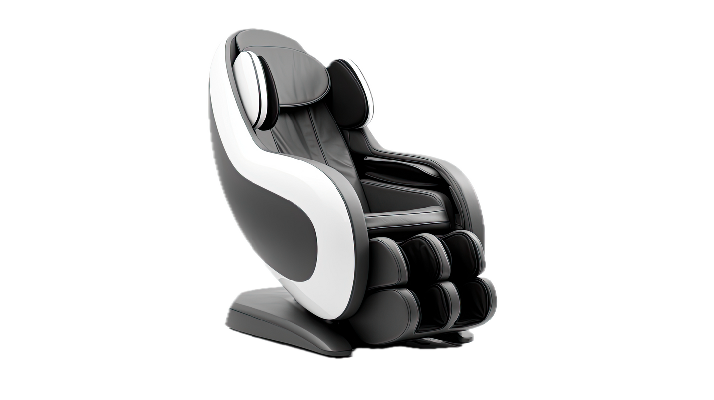 Massage Chair 4D Black White