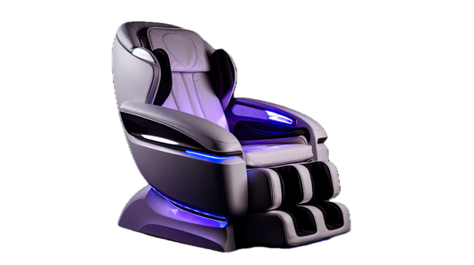 Massage Chair 4D Gray Blue Lights